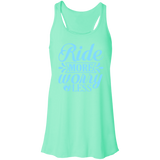 RIDE MORE WORRY LESS B8800 Flowy Racerback Tank