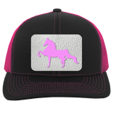 AMERICAN SADDLEBRED PINK 104C Trucker Snap Back - Patch