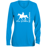 MISSOURI FOX TROTTER (white) 4HORSE 1788 Ladies' Moisture-Wicking Long Sleeve V-Neck Tee