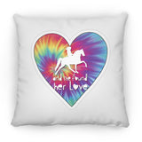 SHE FOUND HER LOVE TWH PLEASURE HEART ZP14 Small Square Pillow