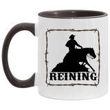 REINING STYLE 1 4HORSE AM11OZ 11 oz. Accent Mug