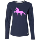 AMERICAN SADDLEBRED PINK 64LTTX Ladies’ Essential Dri-Power Long Sleeve Tee