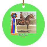 WGC CITY GIRL SUBORNC Circle Ornament