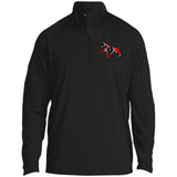 Rebel on the Rail Tennessee Walking Horse Pleasure ST850 1/2 Zip Raglan Performance Pullover