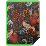 VINTAGE TAT 3 BSHL Premium Black Sherpa Blanket 60x80