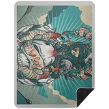 VINTAGE TAT 2 BSHL Premium Black Sherpa Blanket 60x80