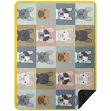 FRENCHIE BLANKET 2 BSHL Premium Black Sherpa Blanket 60x80
