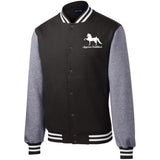 American Saddlebred 2 (white) ST270 Fleece Letterman Jacket