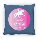 SHE LIVED HAPPILY TWH PLEASURE SHADES OF PINK ZP18 Large Square Pillow
