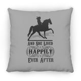HAPPILY EVER AFTER (TWH Pleasure) Blk ZP14 Small Square Pillow