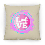 TWH PLEASURE BLEACH SPLATTER PINK TEAL ZP14 Small Square Pillow
