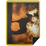 BLACK HORSE 1 BSHL Premium Black Sherpa Blanket 60x80