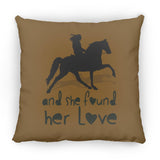 SHE FOUND HER LOVE (TWH pleasure)Bblack art ZP18 Large Square Pillow