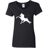 Tennessee Walking Horse Performance (WHITE) G500VL Ladies' 5.3 oz. V-Neck T-Shirt