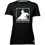 REINING STYLE 1 (WHITE) 4HORSE 64STTX Ladies’ Essential Dri-Power Tee