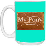 MY PONY NASHVILLE BRAND 21504 15oz White Mug