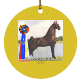 WGC EBONY'S TRUE GRIT SUBORNC Circle Ornament