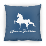 AMERICAN SADDLEBRED (DESIGN 1) WHITE 4HORSE PILLOWS THREE SIZES