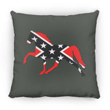 Rebel on the Rail Tennessee Walking Horse Pleasure ZP14 Small Square Pillow