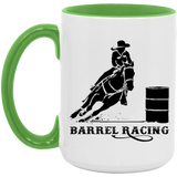 BARREL RACING STYLE 1 4HORSE AM15OZ 15oz. Accent Mug