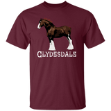 CLYDESDALE (STANDING) 4HORSE G500 5.3 oz. T-Shirt