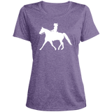 Missouri Fox Trotter LADY FINAL ART WHITE LST360 Ladies' Heather Scoop Neck Performance Tee