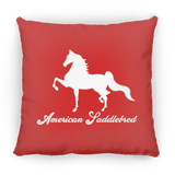 AMERICAN SADDLEBRED (DESIGN 1) WHITE 4HORSE PILLOWS THREE SIZES