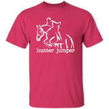 HUNTER JUMPER STYLE 1 (WHITE) 4HORSE G500 5.3 oz. T-Shirt