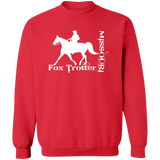 MISSOURI FOX TROTTER (white) 4HORSE Z65x Pullover Crewneck Sweatshirt 8 oz (Closeout)
