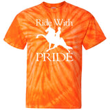 RIDEWITHPRIDEWHITE CD100 100% Cotton Tie Dye T-Shirt