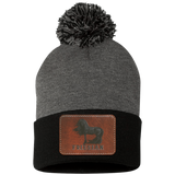 FRIESIAN ON LEATHER SP15 Pom Pom Knit Cap - Patch