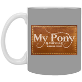 MY PONY NASHVILLE BRAND XP8434 11oz White Mug
