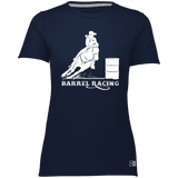 BARREL RACING STYLE 1 (WHITE) 4HORSE 64STTX Ladies’ Essential Dri-Power Tee
