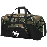 Missouri Fox Trotter WITH MALE RIDER WHITE BG99 Colorblock Sport Duffel