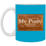 MY PONY NASHVILLE BRAND XP8434 11oz White Mug
