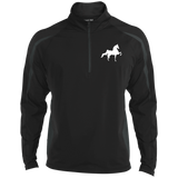 American Saddlebred (white) ST851 Men/Women's Sport Wicking Colorblock 1/2 Zip