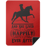 SHE LIVED HAPPILY EVER AFTER BLANKET TWH PLEASURE BSHL Premium Black Sherpa Blanket 60x80