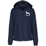 Morgan LST76 Ladies' Jersey-Lined Hooded Windbreaker