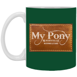 MY PONY NASHVILLE BRAND XP8434 11oz White Mug