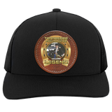BLAISE BROCCARD (Legends Series) Round Leather Patch 104C Trucker Snap Back - Patch