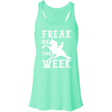 FREAK OF THE WEEK (WHITE) B8800 Flowy Racerback Tank