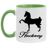 HACKNEY DESIGN 1 (black) 4HORSE AM11OZ 11 oz. Accent Mug