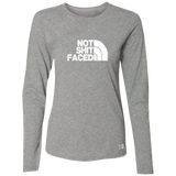 NOT SHIT FACED Rectangle Hat 64LTTX Ladies’ Essential Dri-Power Long Sleeve Tee