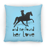 SHE FOUND HER LOVE (TWH pleasure)Bblack art ZP18 Large Square Pillow