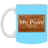 MY PONY NASHVILLE BRAND XP8434 11oz White Mug