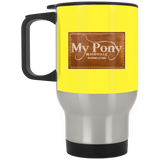 MY PONY NASHVILLE BRAND XP8400S Silver Stainless Travel Mug