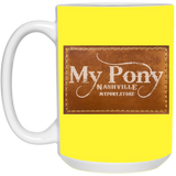 MY PONY NASHVILLE BRAND 21504 15oz White Mug