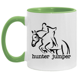 HUNTER JUMPER STYLE 1 4HORSE AM11OZ 11 oz. Accent Mug
