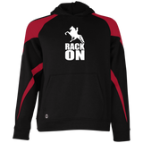 RACK ON RACKING (WHITE ART) 229646 Youth Athletic Colorblock Fleece Hoodie