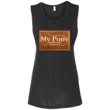 MY PONY NASHVILLE BRAND B8803 Ladies' Flowy Muscle Tank